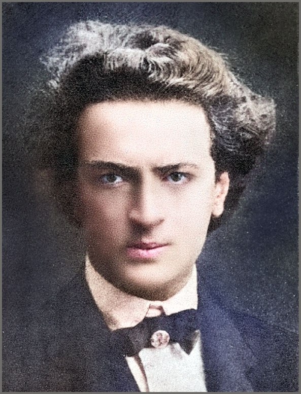Ο Άγγελος Σικελιανός (1907). Ψηφιακά επεξεργασμένη φωτογραφία