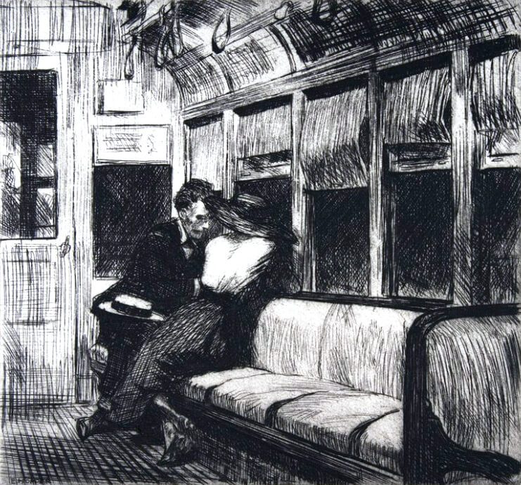 Edward Hopper, «Νύχτα στο τρένο» (1918), ΜοΜΑ