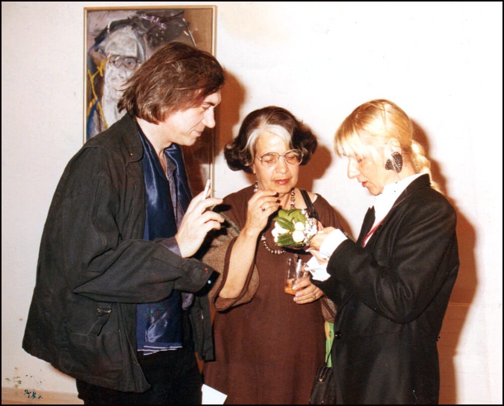 Με την Τατιάνα Γκρίτση-Μιλιέξ και τη Γιούλα Γαζετοπούλου (14.4.1986) 