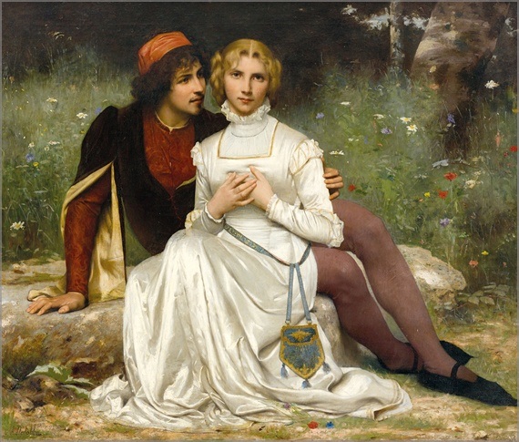 Francois Alfred Delobbe (1835-1915), «Φάουστ και Μαργαρίτα»