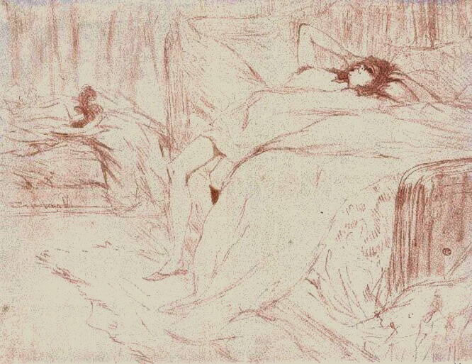 Toulouse-Lautrec: «Ξαπλωμένη γυναίκα»