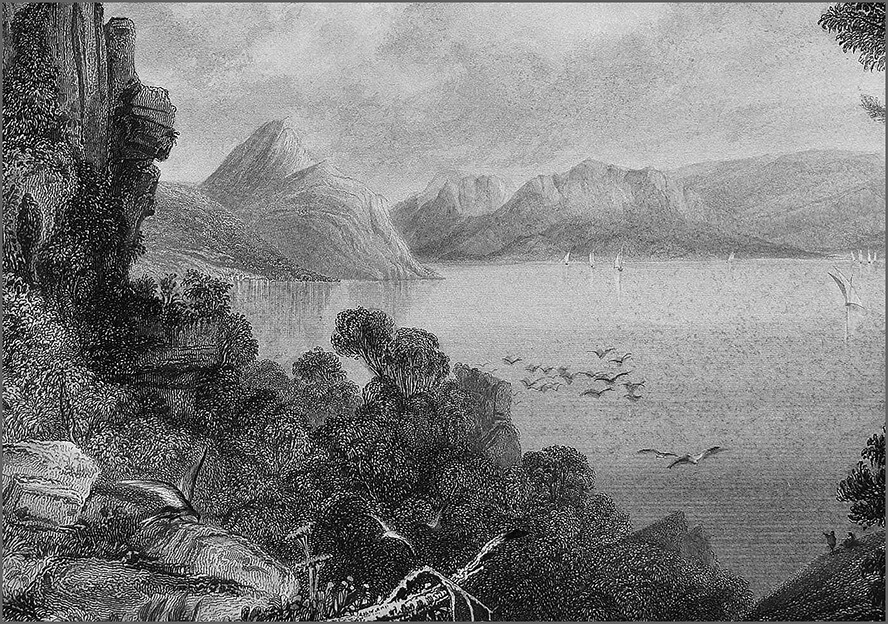 «Η Ιθάκη θα τελειώνει πάντα σε ήτ(τ)α». R. Sands: «Άποψη της Ιθάκης», 1839