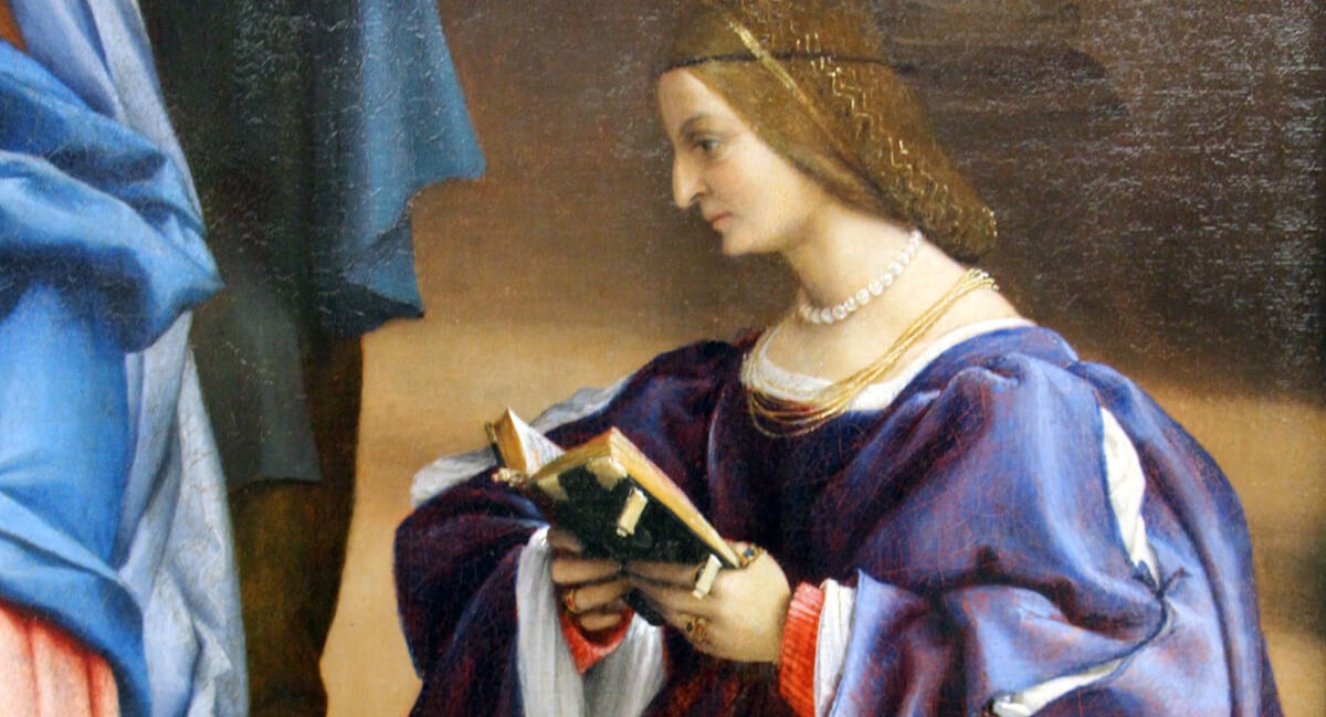 Λεπτομέρεια έργου του Lorenzo Lotto (Gemäldegalerie, Βερολίνο)