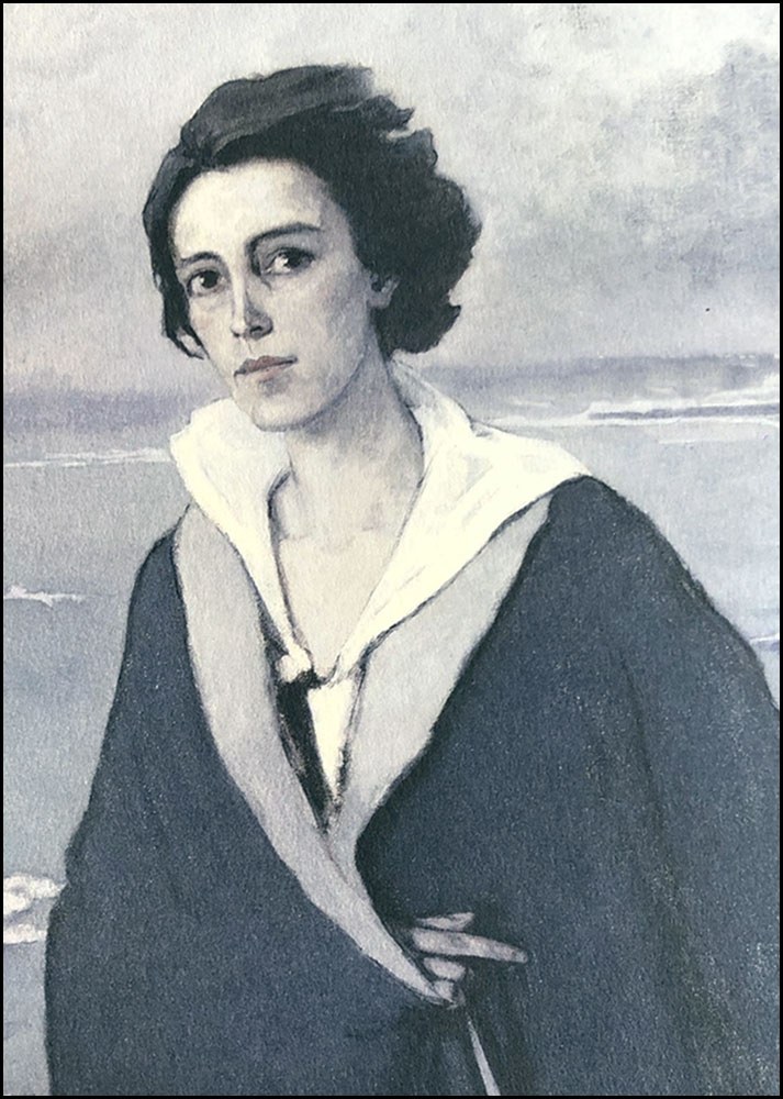 Romaine Brooks, «Αυτοπροσωπογραφία στην παραλία», 1914