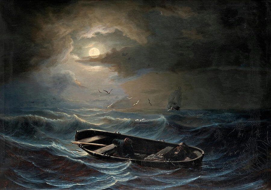 Nils Jakob Olsson Blommοr (1816-1853): «Θαλασσινή καταιγίδα»