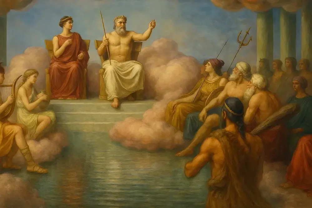 «Η αποθέωση του Ηρακλή». Σύνθεση: P. Rosemark