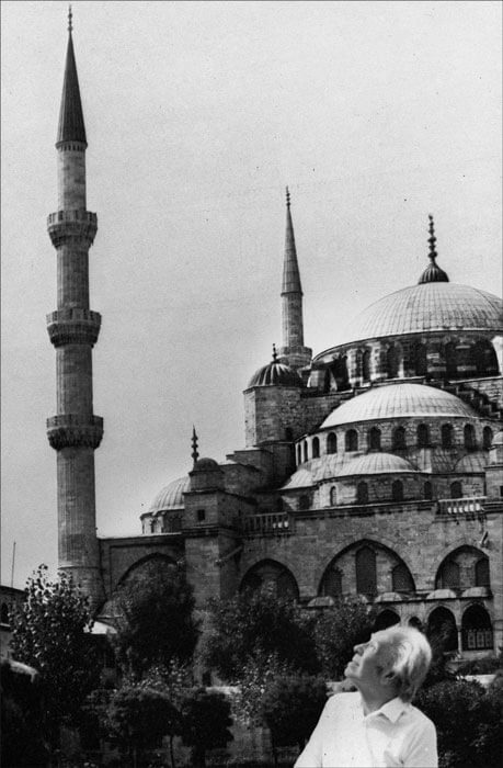 Χ. Λ. Μπόρχες, Κωνσταντινούπολη 1983. Φωτ. Μαρία Κοδάμα