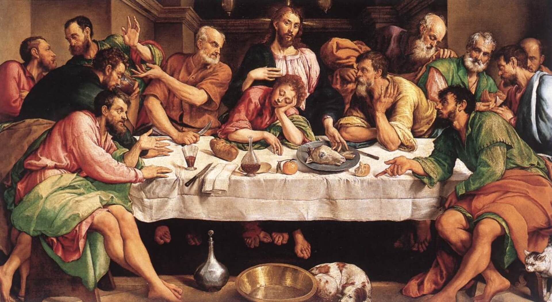 Jacopo Bassano, «Ο Μυστικός Δείπνος», περ. 1546