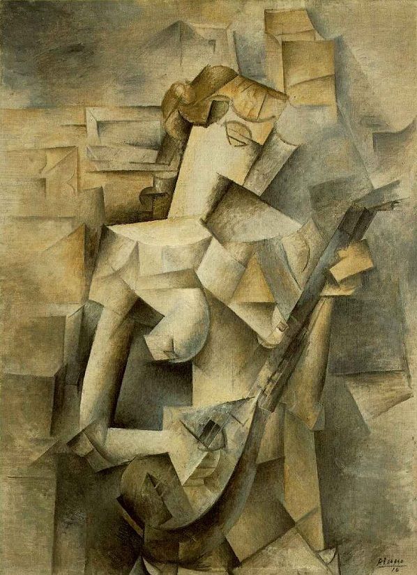 Πικάσο, «Κορίτσι με μαντολίνο», 1910