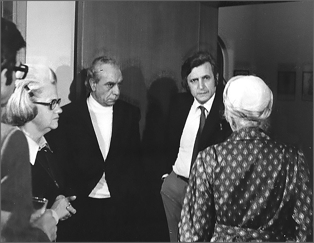 Στο σπίτι της Αριέτας Ρούφου με τον Τσίρκα και τη Μαρώ Σεφέρη (1975)