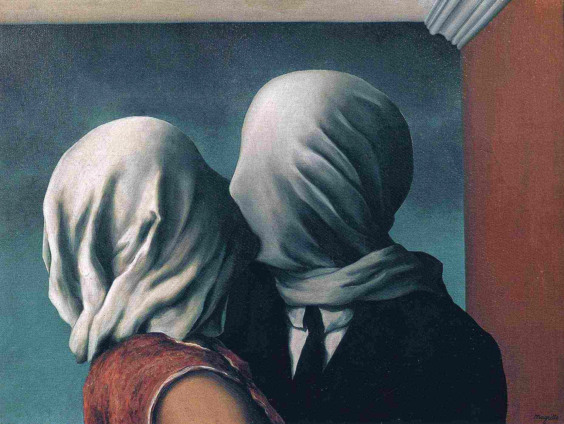 Ρενέ Μαγκρίτ, «Οι εραστές», 1928