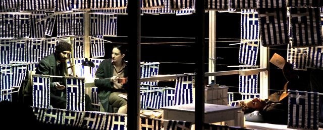 «Οι θεατές». Εθνικό Θέατρο 2013. (Α. Παπαγιάννης, Σ. Γουλιώτη)