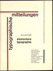 Tschichold Elementare Typographie